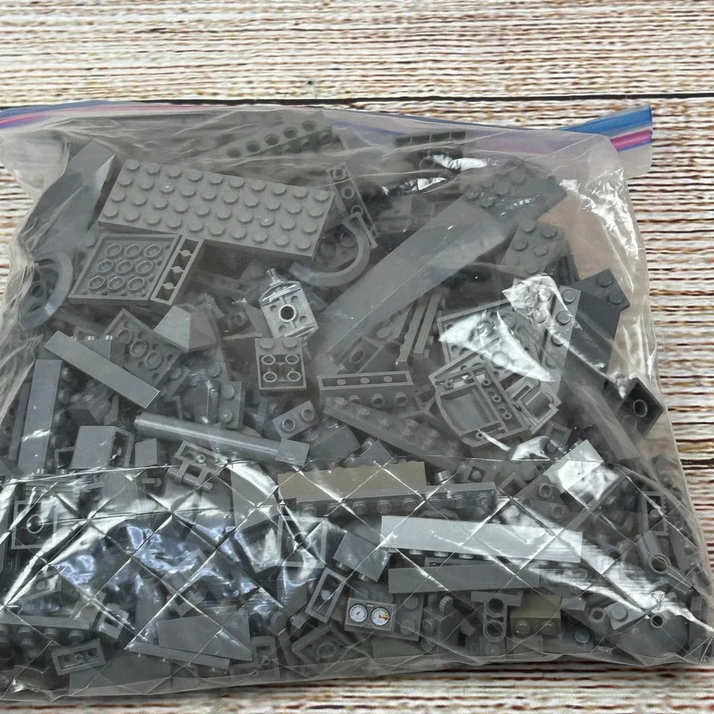 LEGO Bulk Lot 1lb‎ 6oz Gray Bricks Plates Slopes Specialty Pieces Mixed